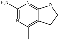 4-甲基-5,6-二氢呋喃[2,3-D]嘧啶-2-胺 结构式