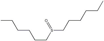 1-hexylsulfinylhexane 结构式