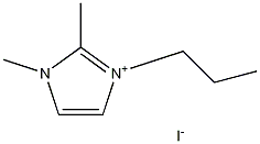 1,2-二甲基-3-丙基碘化咪唑鎓 结构式