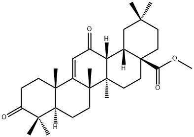 3,12-二氧代齐墩果-9(11)-烯-28-酸甲酯 结构式