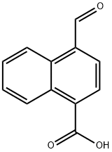 4-甲酰基萘-1-羧酸 结构式