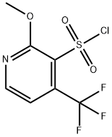 3-PYRIDINESULFONYL CHLORIDE, 2-METHOXY-4-(TRIFLUOROMETHYL)- 结构式