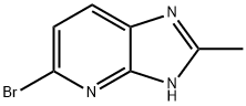 5-溴-2-甲基-1H-咪唑并[4,5-B]吡啶 结构式