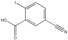 5-氰基-2-碘苯甲酸 结构式