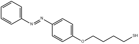 4-[4-[(1E)-苯基偶氮]苯氧基]-1-丁硫醇 结构式
