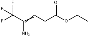 4-氨基-5,5,5-三氟-3-戊烯酸乙酯 结构式