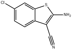 2-氨基-6-氯苯并[B]噻吩-3-甲腈 结构式