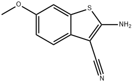 2-氨基-6-甲氧基苯并[B]噻吩-3-甲腈 结构式