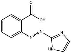 2-(2'-咪唑基偶氮)苯甲酸 结构式