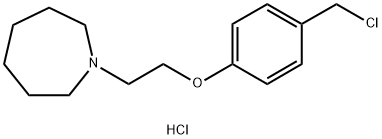 1-(2-(4-(氯甲基)苯氧基)乙基)氮杂环庚烷盐酸盐 结构式