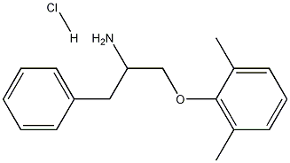 ALPHA-[(2,6-DIMETHYLPHENOXY)METHYL]-BENZENEETHANAMINE HYDROCHLORIDE 结构式