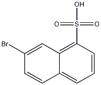 7-Bromonaphthalene-1-sulfonic acid 结构式