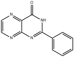 2-Phenyl-4-hydroxypteridine 结构式