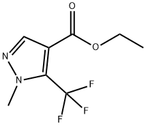 1-甲基-5-三氟甲基-1H-吡唑-4-羧酸乙酯 结构式