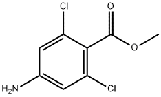 甲基2,6-二氯-4-氨基苯甲酸酯 结构式