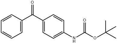 (4-苯甲酰基苯基)氨基甲酸叔丁酯 结构式