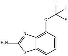 2-氨基-4-三氟甲氧基苯并噻唑 结构式