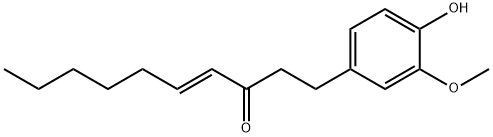 (E)-1-(4-hydroxy-3-methoxyphenyl)dec-4-en-3-one 结构式