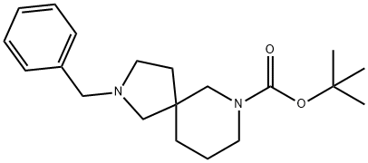 2-(苯基甲基)-2,7-二氮杂螺[4.5]癸烷-7-羧酸叔丁酯 结构式