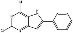 2,4-二氯-6-苯基-5H-吡咯并[3,2-D]嘧啶 结构式