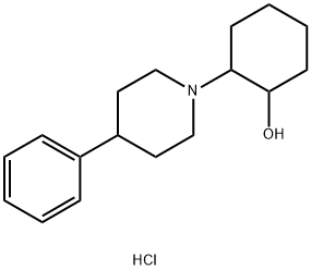 Cyclohexanol, 2-(4-phenylpiperidino)-, hydrochloride 结构式