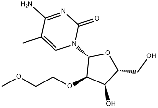 5-甲基-2'-甲氧基乙氧基胞嘧啶 结构式