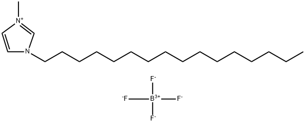 1-十六烷基-3-甲基咪唑四氟硼酸盐 结构式