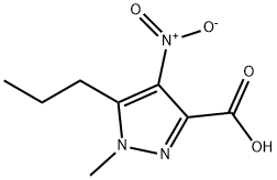 1-Methyl-4-nitro-5-propyl-1H-pyrazole-3-carboxylic Acid 结构式