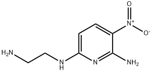 2,6-二氨基-N<SUP>2</SUP>-(2-氨乙基)-5-硝基吡啶 结构式