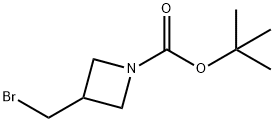 1-BOC-3-(溴甲基)氮杂环丁烷 结构式