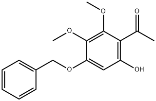 4'-苄氧基-6'-羟基-2',3'-二甲氧基苯乙酮 结构式