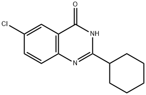 6-CHLORO-2-CYCLOHEXYLQUINAZOLIN-4(3H)-ONE 结构式