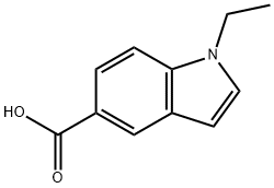 1-乙基-1H-5-吲哚甲酸 结构式