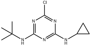 2-(tert-Butylamino)-4-chloro-6-cyclopropylamino-1,3,5-triazine 结构式