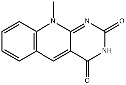 10-甲基-5-脱氮异咯嗪 结构式