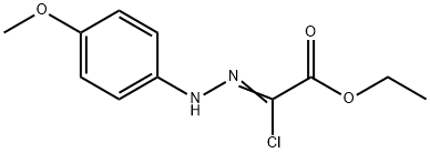 [(4-甲氧基苯基)肼基]氯乙酸乙酯 结构式
