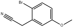2-溴-5-甲氧基苯乙腈 结构式
