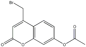 4-Bromomethyl-7-Acetoxycoumarin 结构式