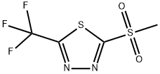 2-甲砜基-5-三氟甲基-1,3,4-噻二唑 结构式