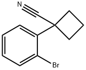 1-(2-溴苯基)环丁烷-1-腈 结构式