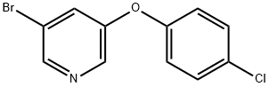 3-溴-5-(4-氯苯氧基)吡啶 结构式