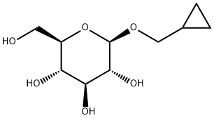 环丙基甲基 BETA-D-吡喃葡萄糖苷 结构式
