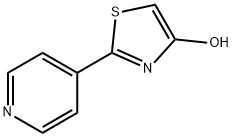 2-(4-吡啶基)-4-噻唑醇 结构式