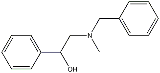 2-(benzyl(methyl)amino)-1-phenylethanol 结构式