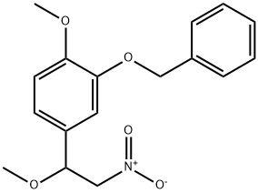 2-Benzyloxy-1-methoxy-4-(1-methoxy-2-nitroethyl)benzene 结构式