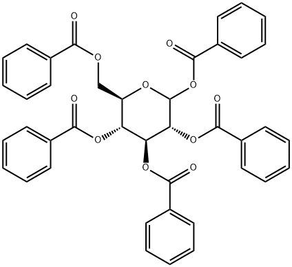 1,2,3,4,6-Penta-O-benzoyl-D-glucopyranoside 结构式