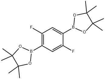 2,5-二氟苯-1,4-二硼酸 双(频哪醇)酯 结构式