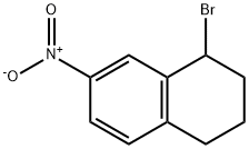 1-bromo-7-nitro-1,2,3,4-tetrahydronaphthalene 结构式