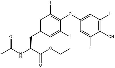 N-乙酰-L-甲状腺素乙酯 结构式