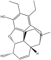 Diethylmorphine 结构式